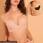 Soutien-gorge adhésif push-up sans bretelles