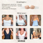 Soutien-gorge adhésif push-up sans bretelles